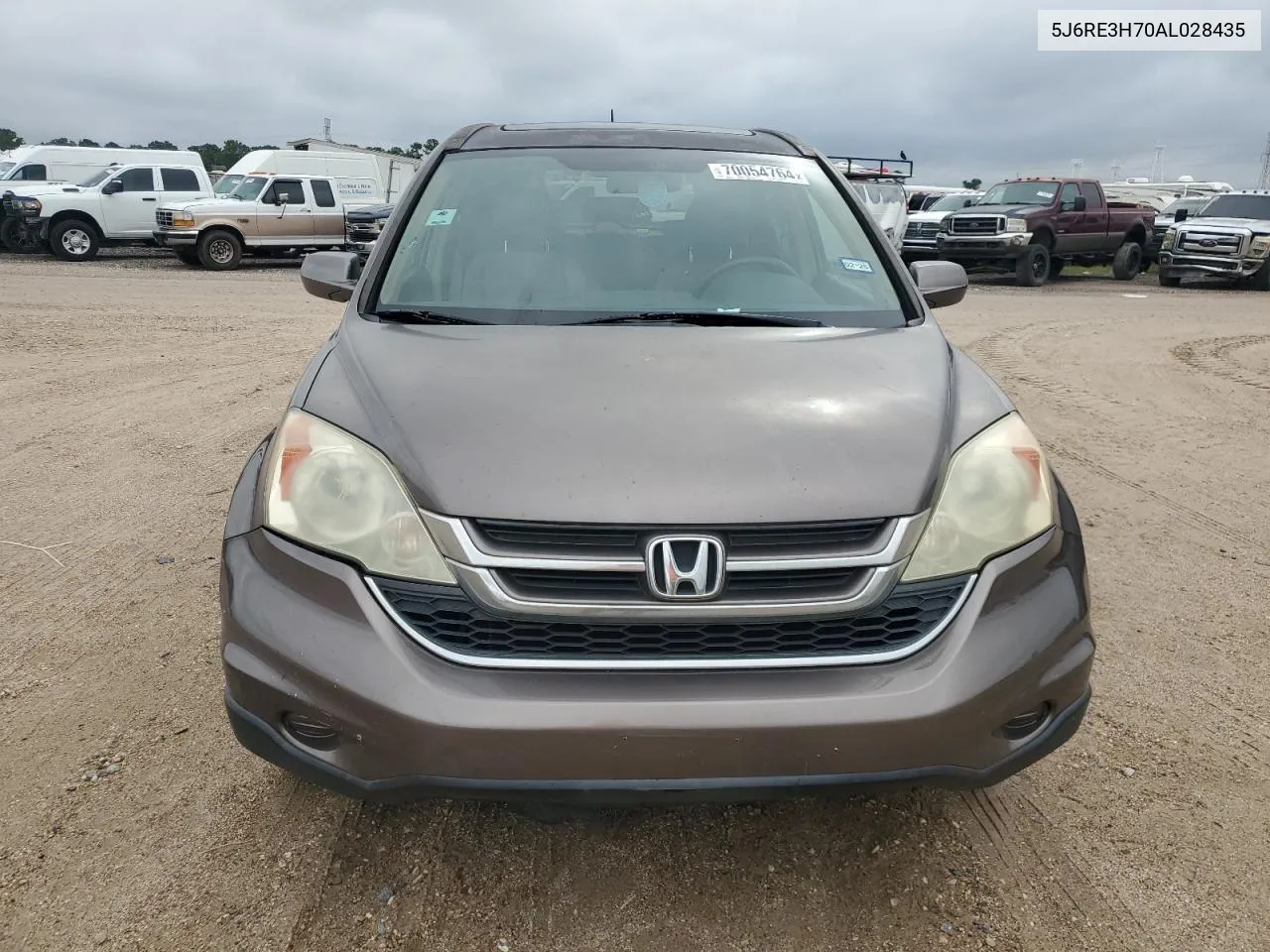 2010 Honda Cr-V Exl VIN: 5J6RE3H70AL028435 Lot: 70054764