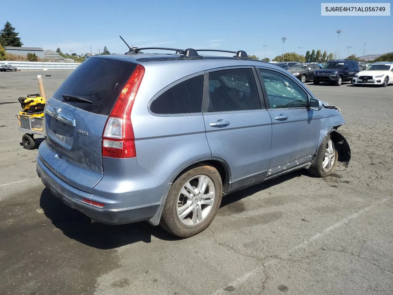 2010 Honda Cr-V Exl VIN: 5J6RE4H71AL056749 Lot: 70221434