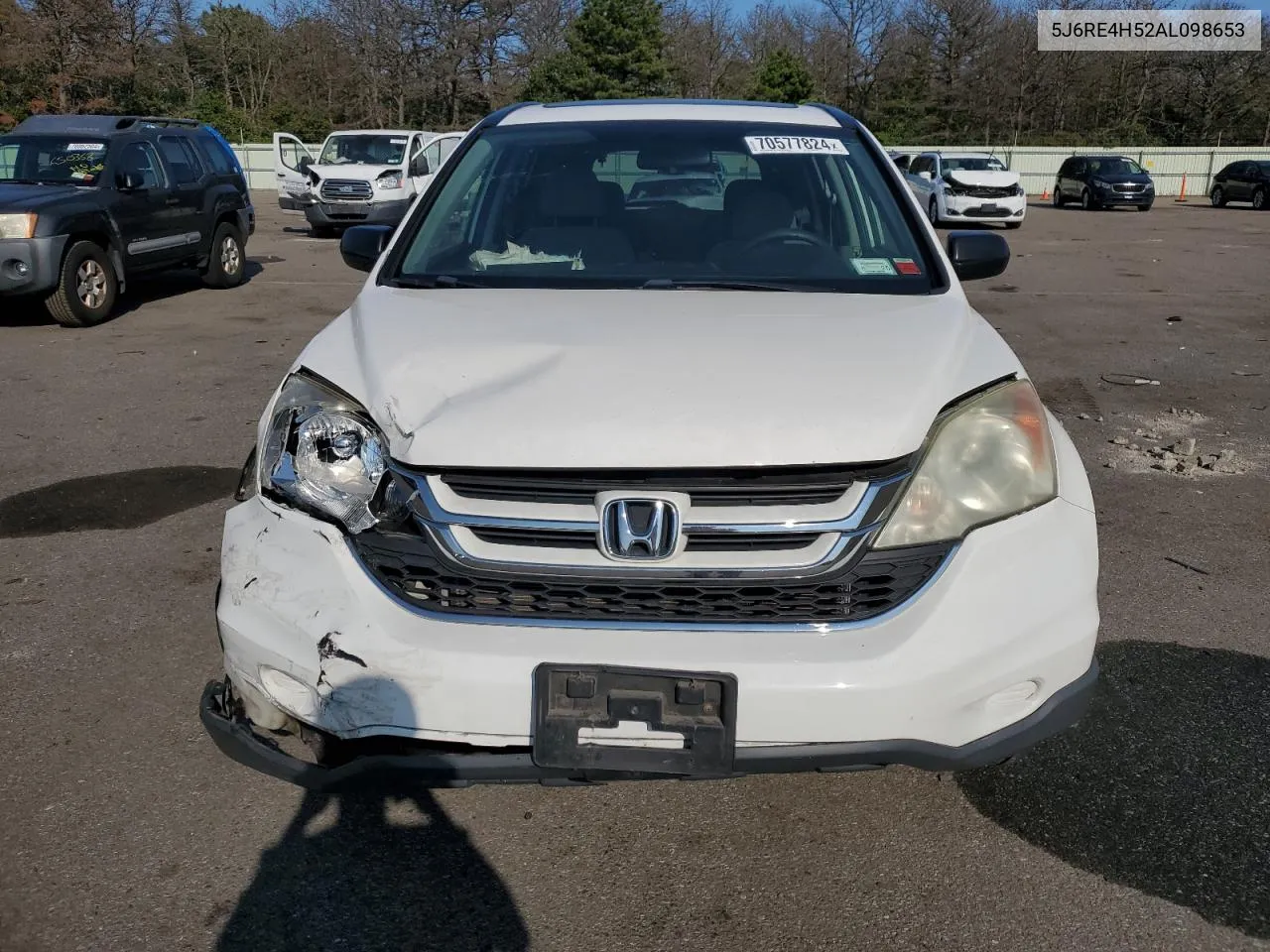 2010 Honda Cr-V Ex VIN: 5J6RE4H52AL098653 Lot: 70577824