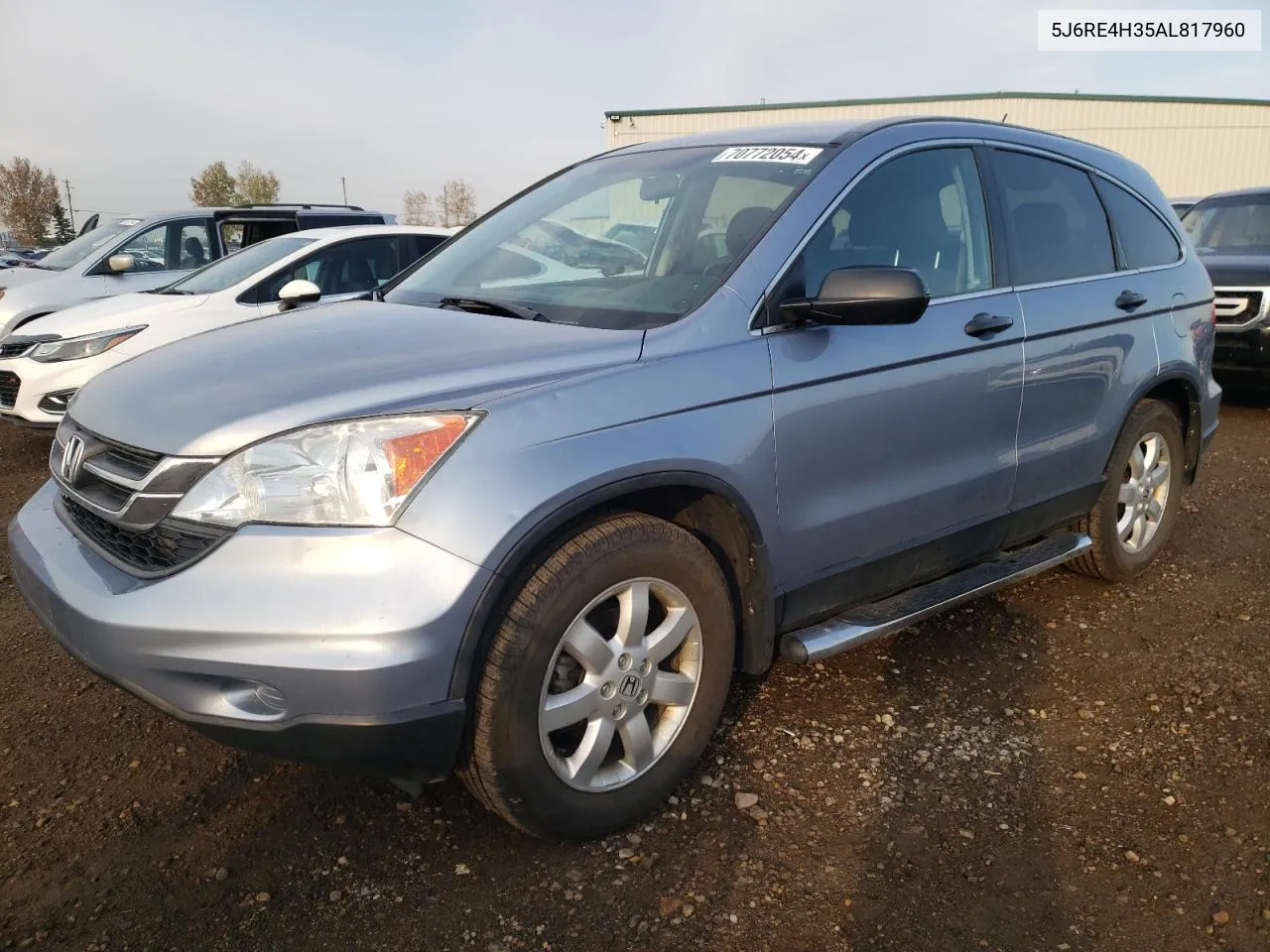 2010 Honda Cr-V Lx VIN: 5J6RE4H35AL817960 Lot: 70772054