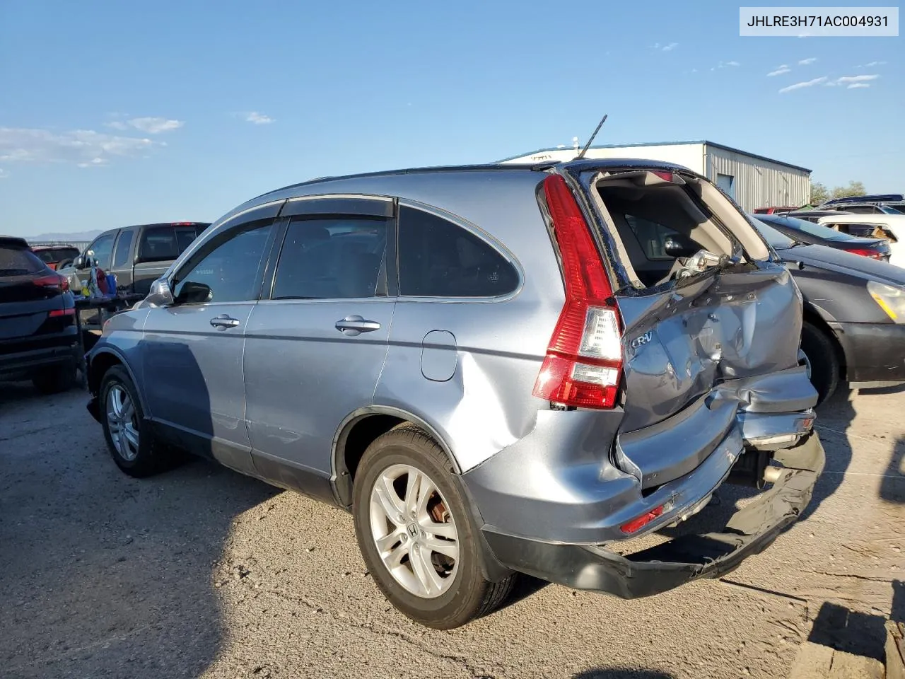 2010 Honda Cr-V Exl VIN: JHLRE3H71AC004931 Lot: 70891724