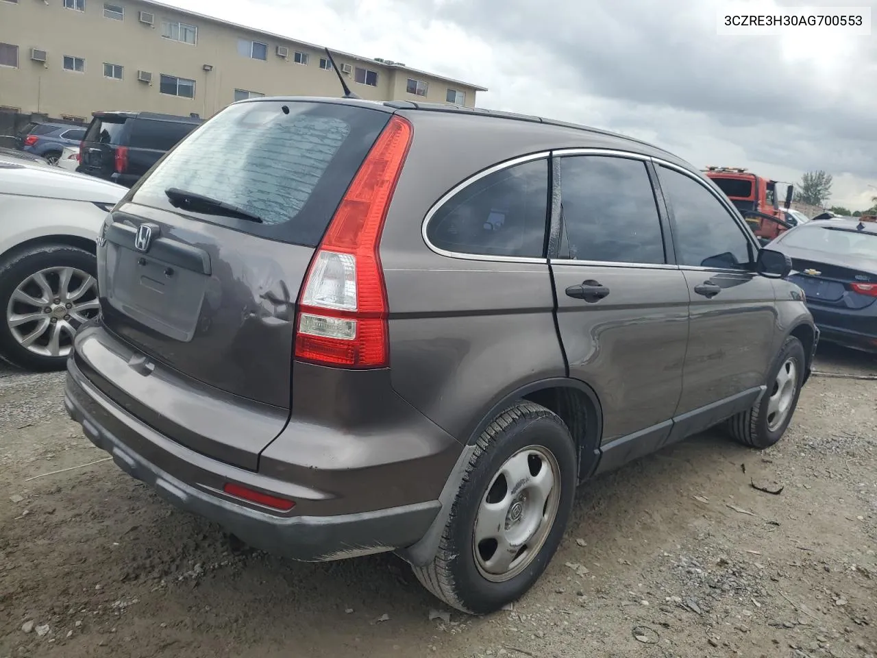 2010 Honda Cr-V Lx VIN: 3CZRE3H30AG700553 Lot: 71024994