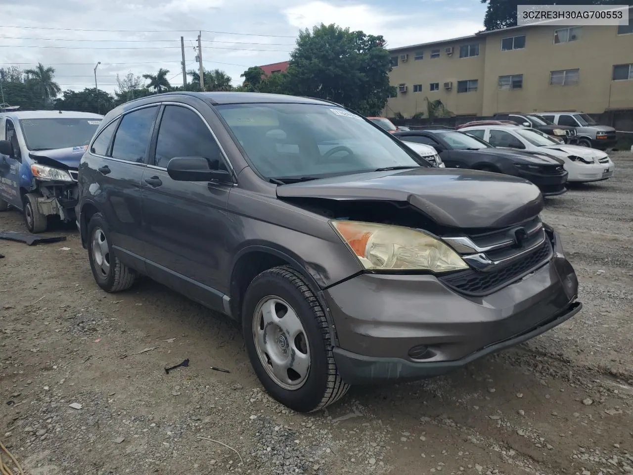 2010 Honda Cr-V Lx VIN: 3CZRE3H30AG700553 Lot: 71024994