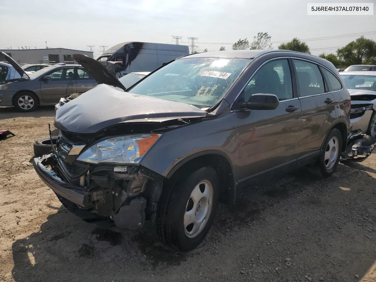 2010 Honda Cr-V Lx VIN: 5J6RE4H37AL078140 Lot: 71082764