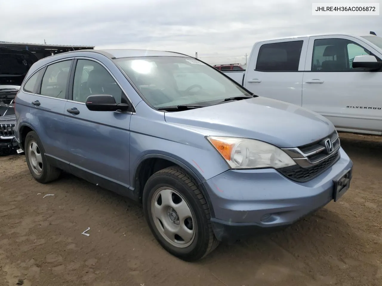 2010 Honda Cr-V Lx VIN: JHLRE4H36AC006872 Lot: 71639564