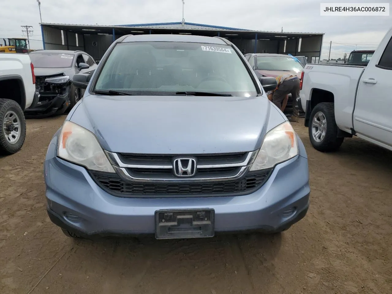 2010 Honda Cr-V Lx VIN: JHLRE4H36AC006872 Lot: 71639564