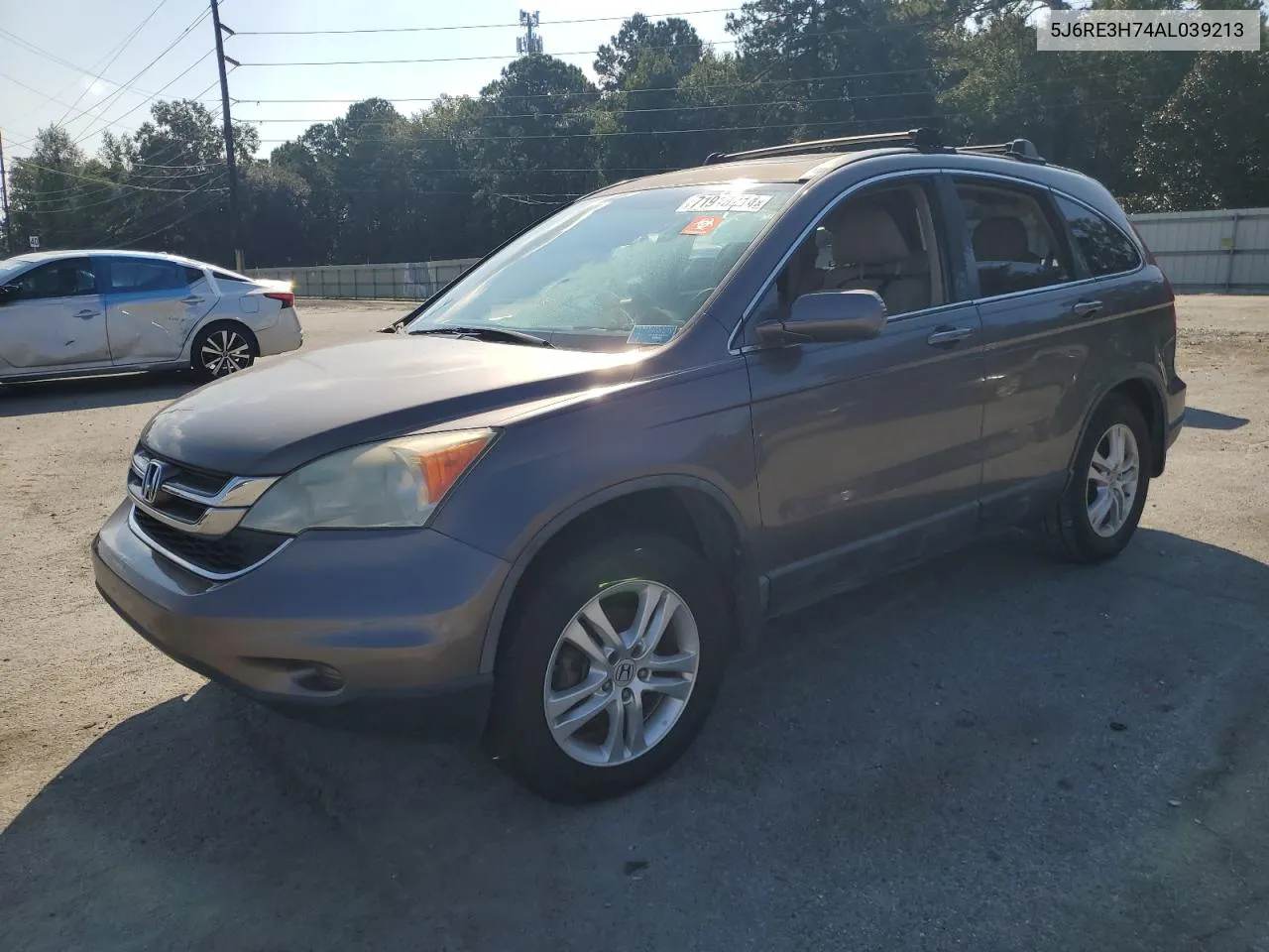 2010 Honda Cr-V Exl VIN: 5J6RE3H74AL039213 Lot: 71918214