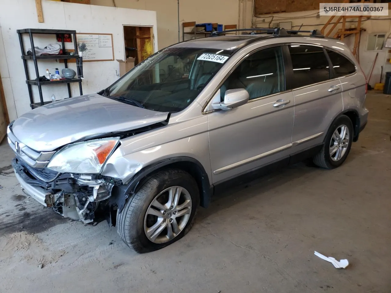 2010 Honda Cr-V Exl VIN: 5J6RE4H74AL000367 Lot: 72525164