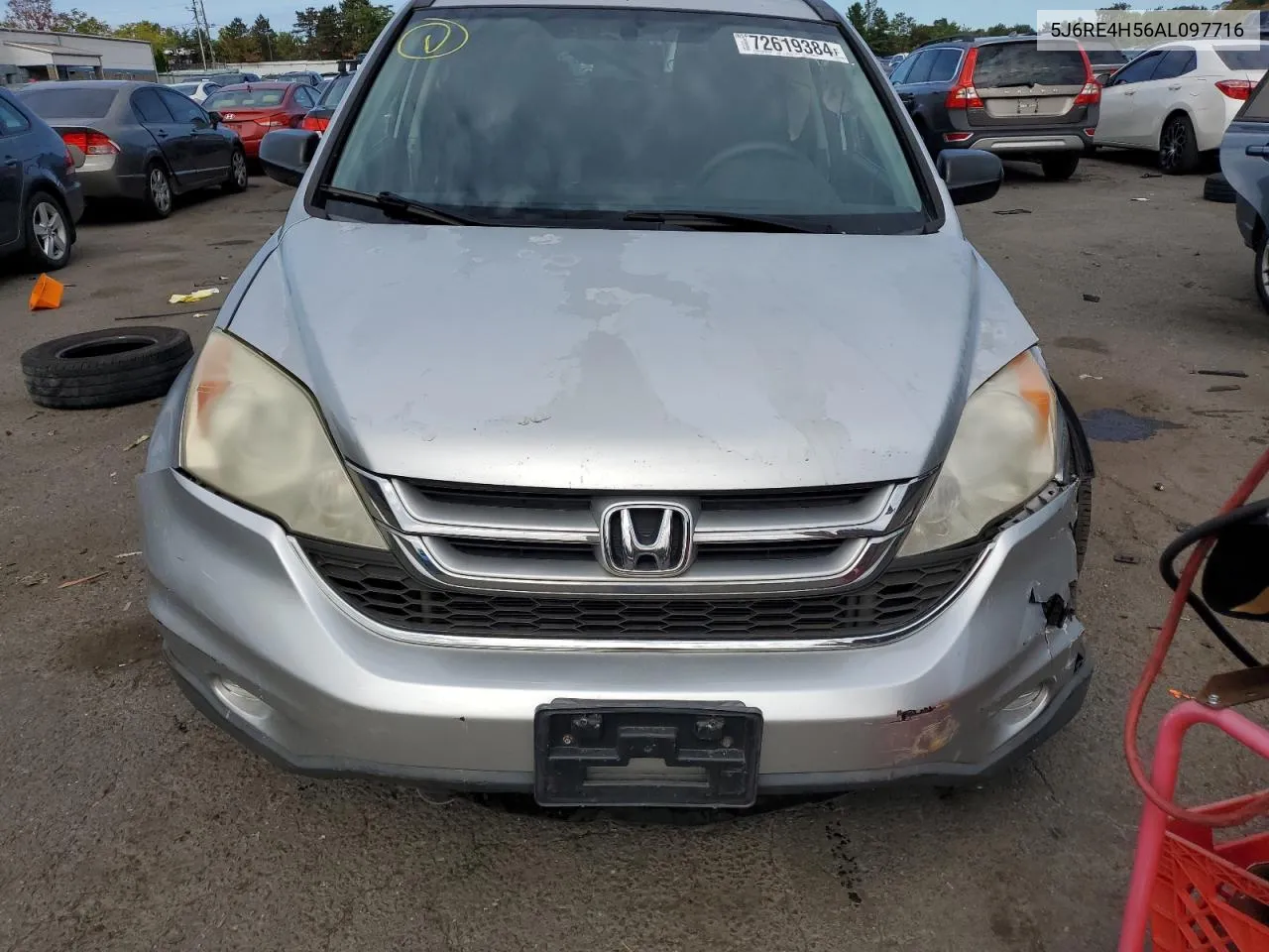 2010 Honda Cr-V Ex VIN: 5J6RE4H56AL097716 Lot: 72619384