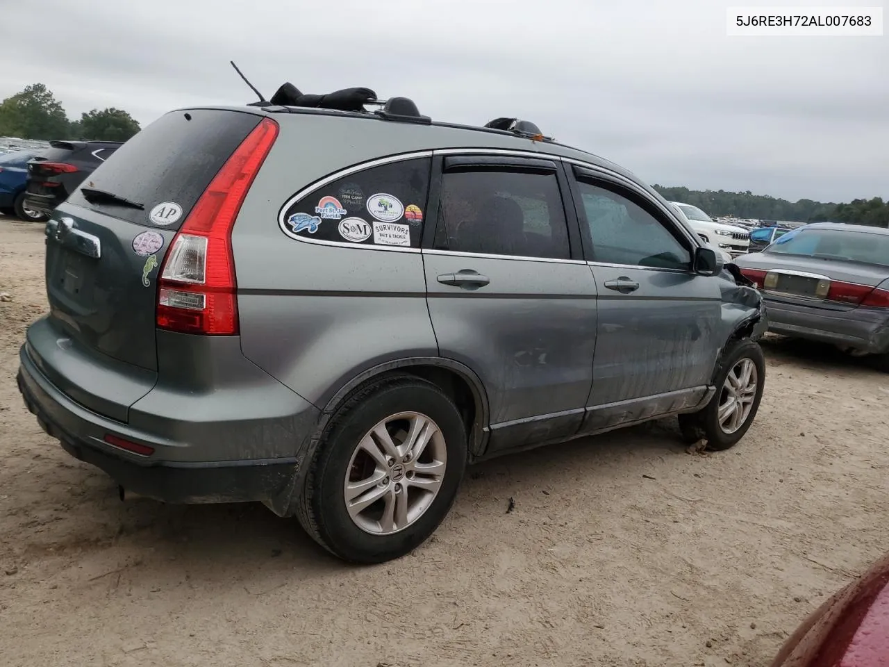 2010 Honda Cr-V Exl VIN: 5J6RE3H72AL007683 Lot: 73038874