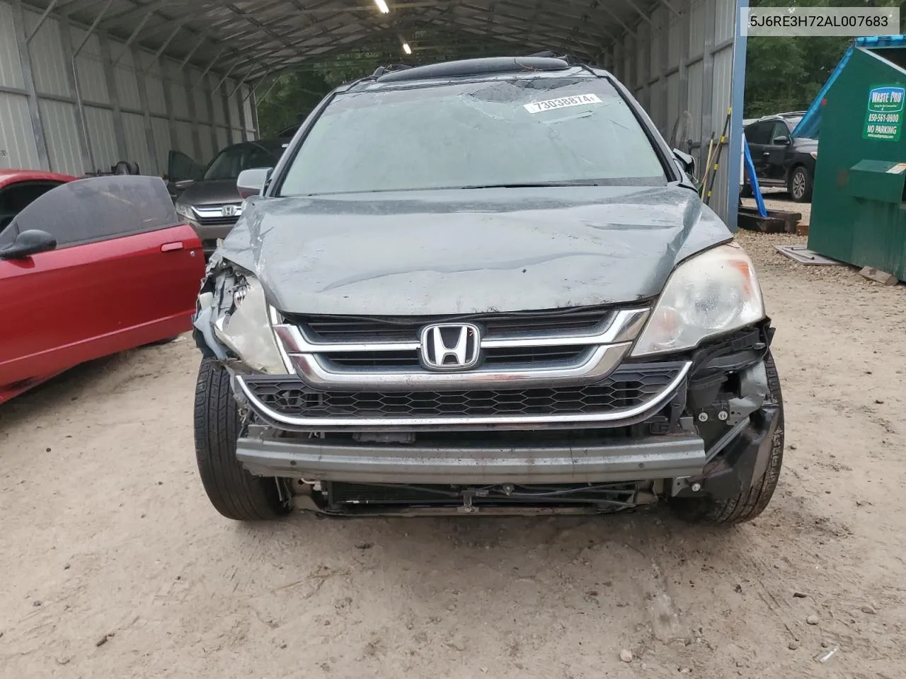 2010 Honda Cr-V Exl VIN: 5J6RE3H72AL007683 Lot: 73038874