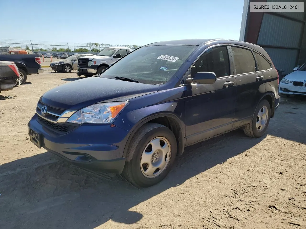 2010 Honda Cr-V Lx VIN: 5J6RE3H32AL012461 Lot: 73245324