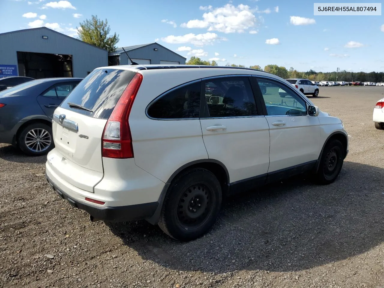 2010 Honda Cr-V Ex VIN: 5J6RE4H55AL807494 Lot: 73642424