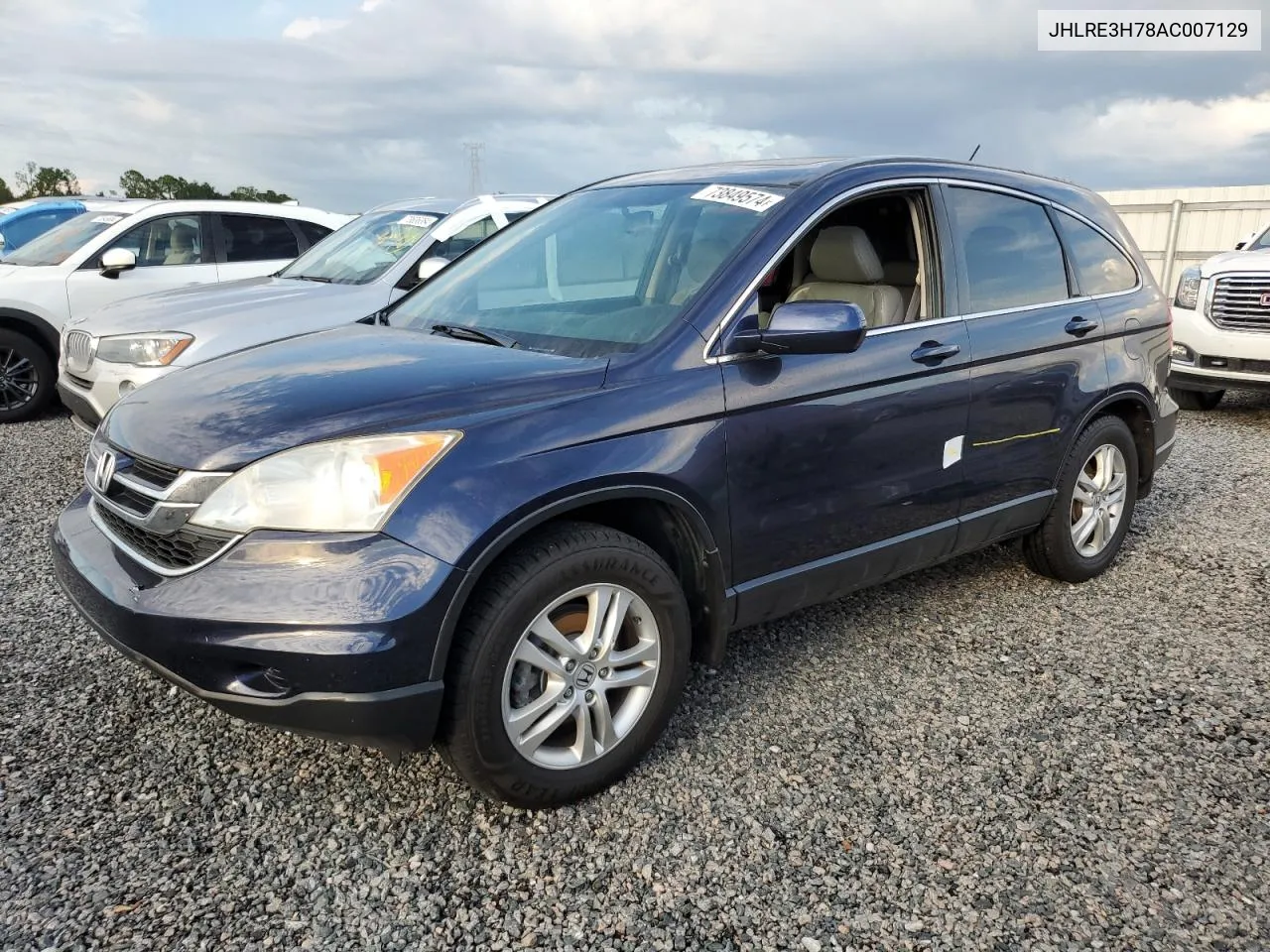 2010 Honda Cr-V Exl VIN: JHLRE3H78AC007129 Lot: 73849574