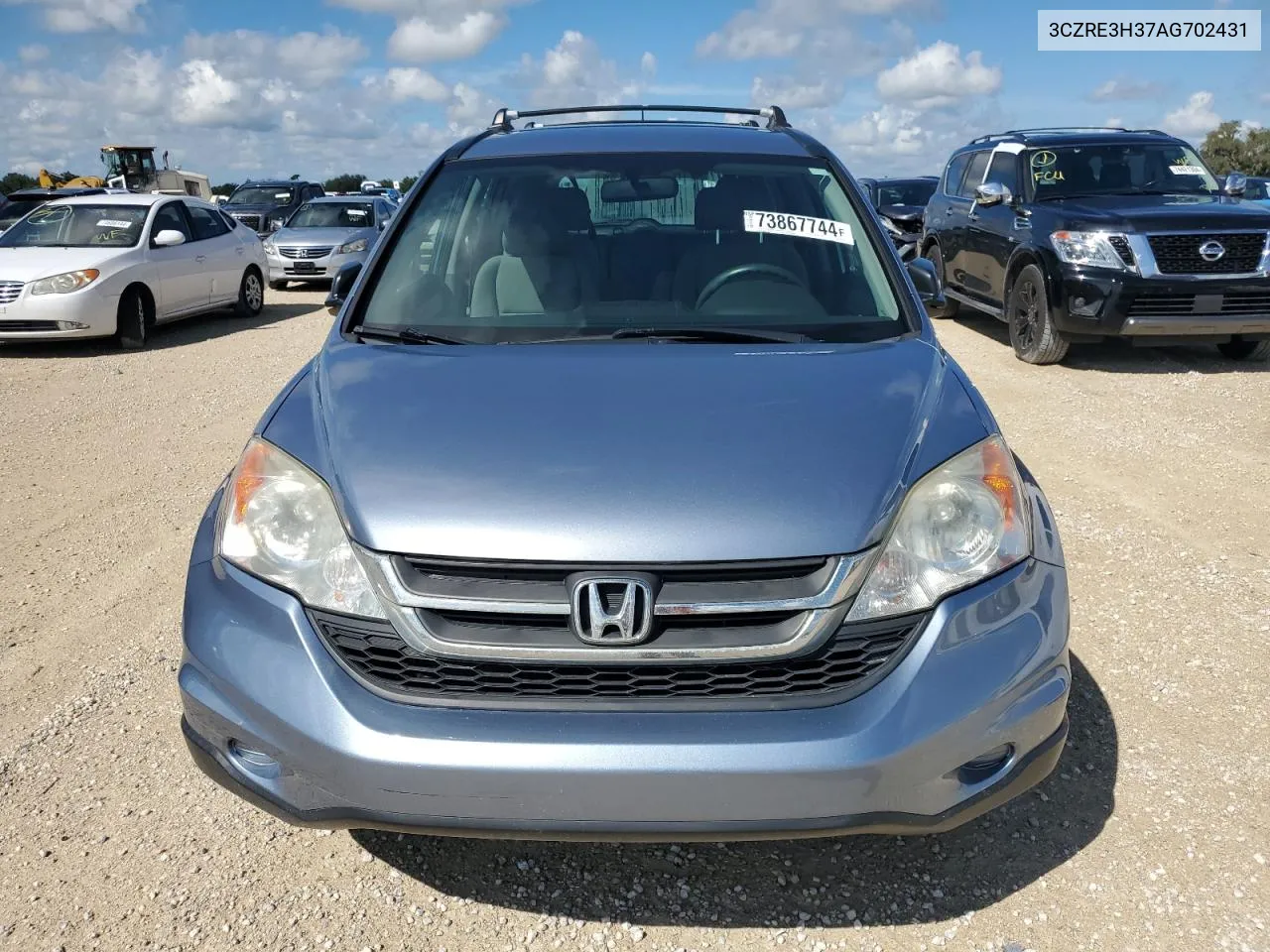 2010 Honda Cr-V Lx VIN: 3CZRE3H37AG702431 Lot: 73867744