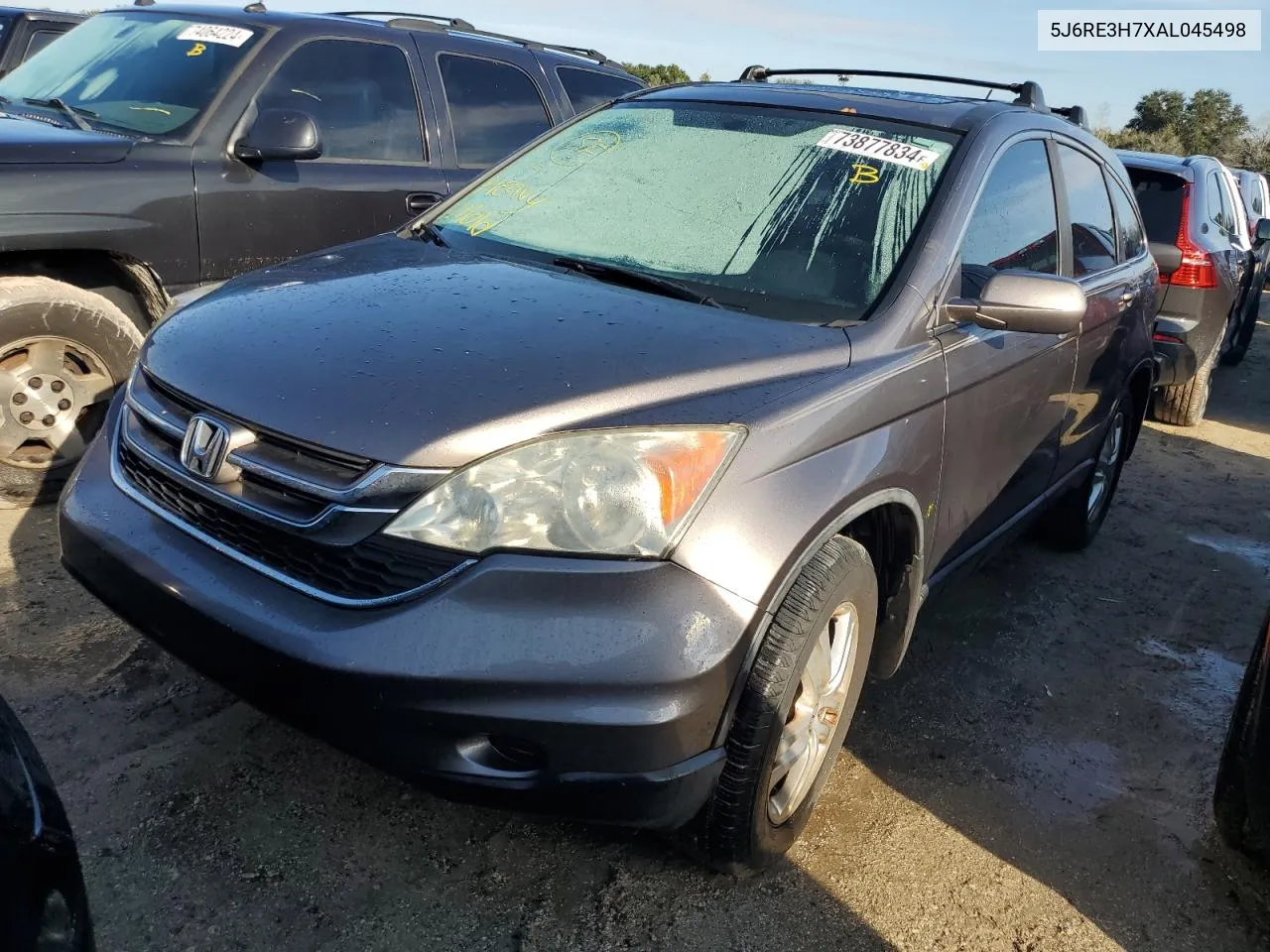 5J6RE3H7XAL045498 2010 Honda Cr-V Exl