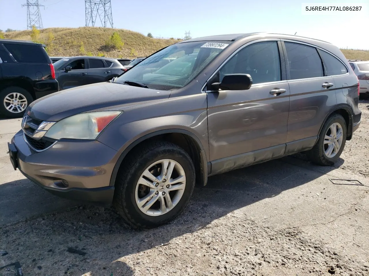 2010 Honda Cr-V Exl VIN: 5J6RE4H77AL086287 Lot: 73997294