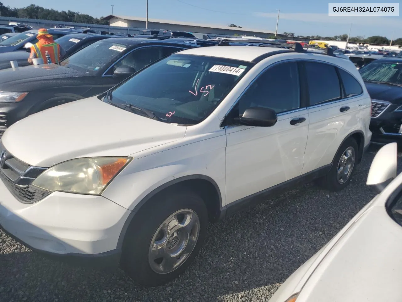 2010 Honda Cr-V Lx VIN: 5J6RE4H32AL074075 Lot: 74008414