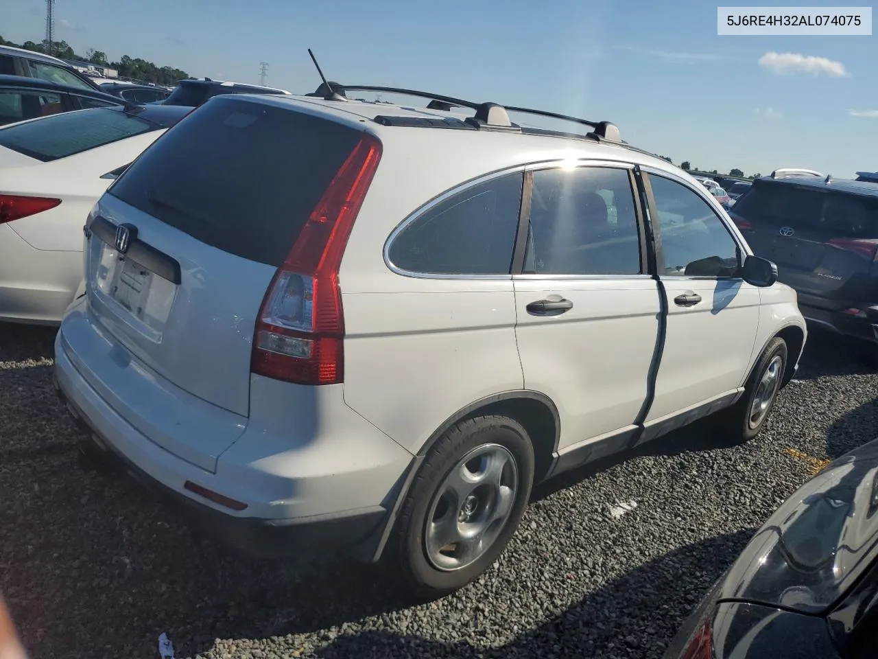 2010 Honda Cr-V Lx VIN: 5J6RE4H32AL074075 Lot: 74008414