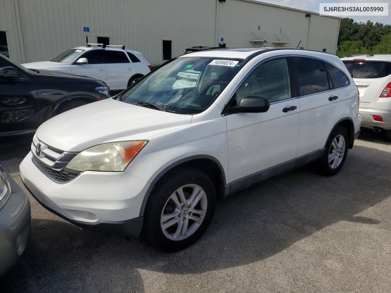 2010 Honda Cr-V Ex VIN: 5J6RE3H53AL005990 Lot: 74056824