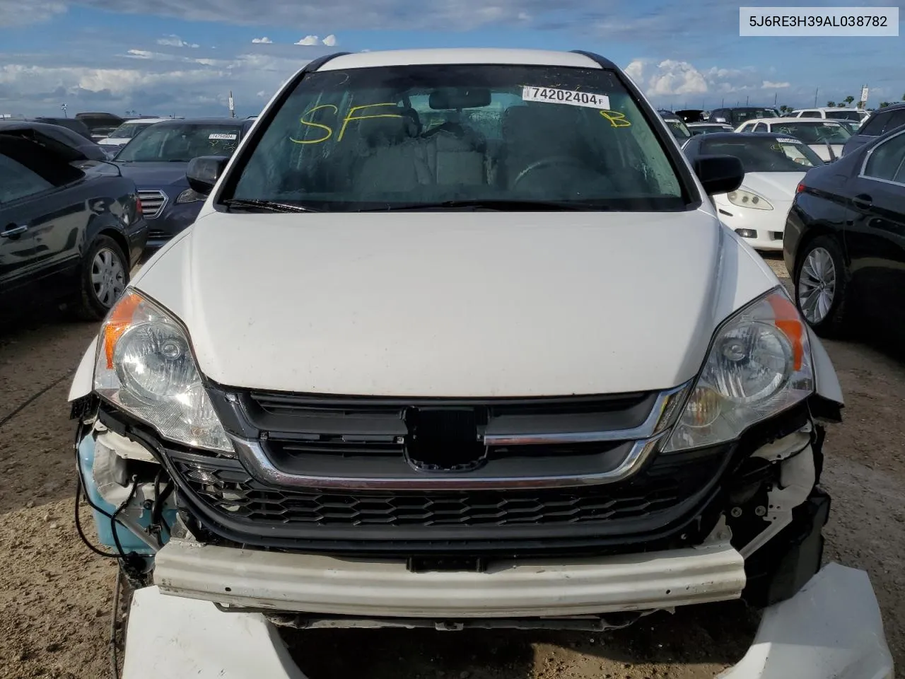 2010 Honda Cr-V Lx VIN: 5J6RE3H39AL038782 Lot: 74202404