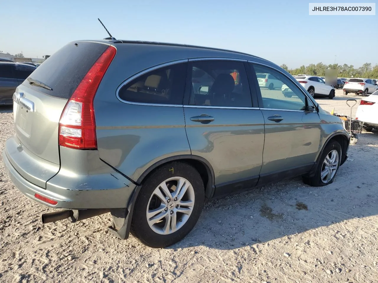 2010 Honda Cr-V Exl VIN: JHLRE3H78AC007390 Lot: 74206654