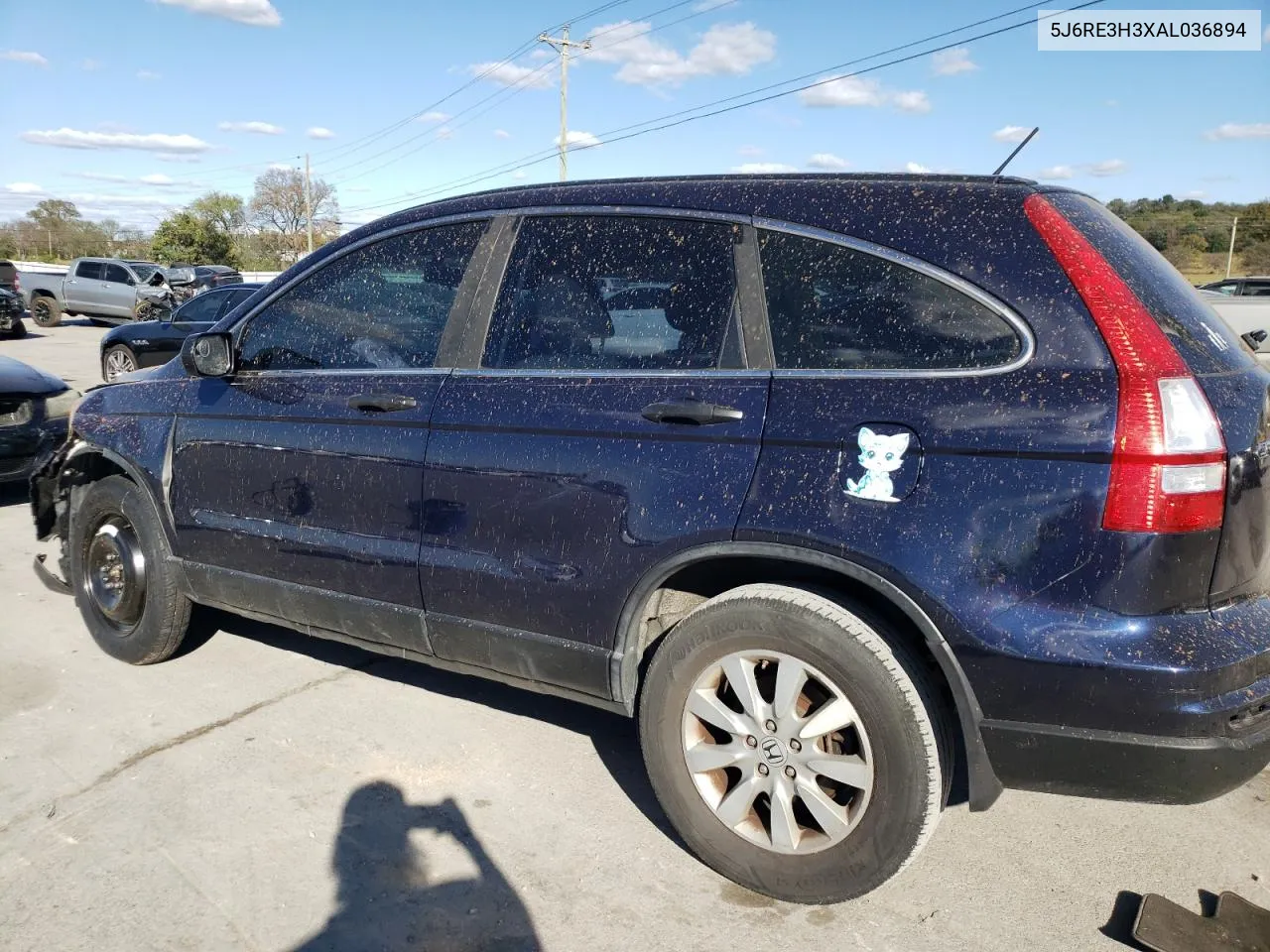 2010 Honda Cr-V Lx VIN: 5J6RE3H3XAL036894 Lot: 74230334