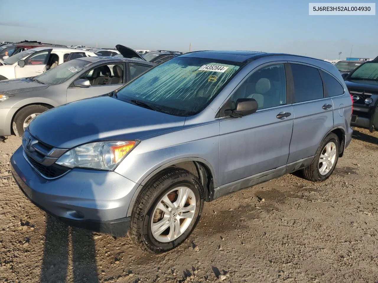 2010 Honda Cr-V Ex VIN: 5J6RE3H52AL004930 Lot: 74352844