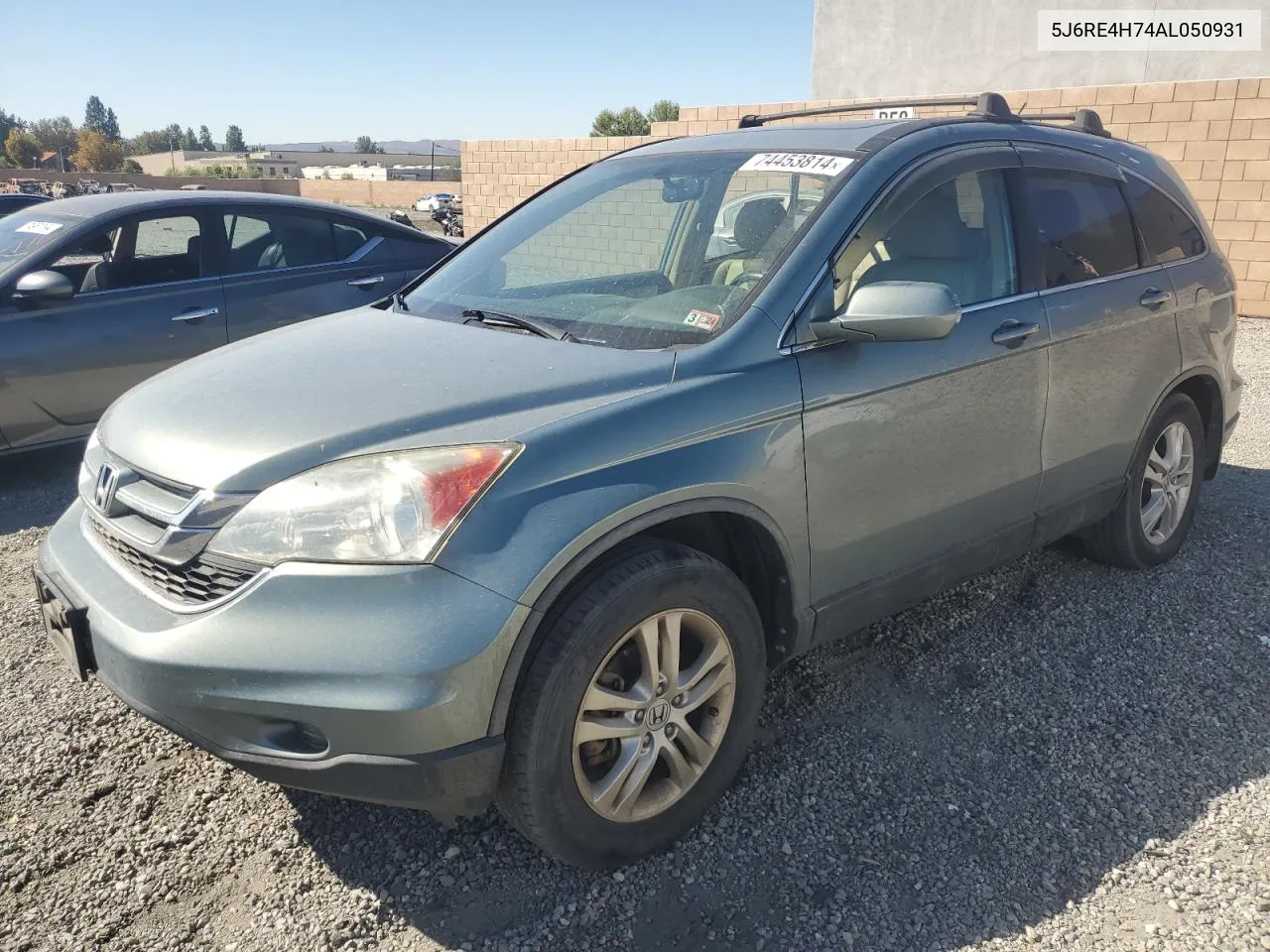 2010 Honda Cr-V Exl VIN: 5J6RE4H74AL050931 Lot: 74453814