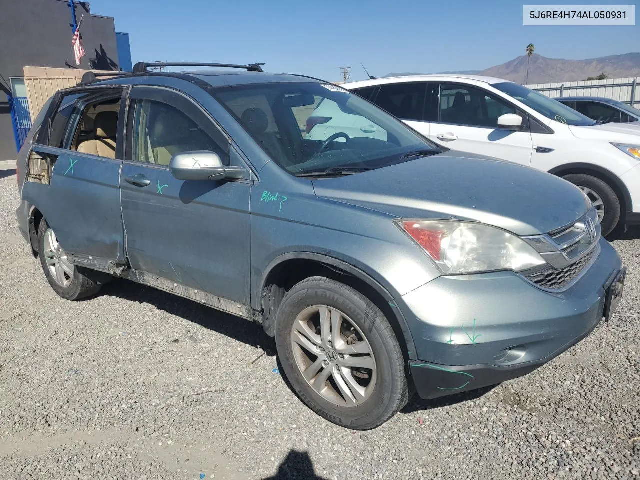 2010 Honda Cr-V Exl VIN: 5J6RE4H74AL050931 Lot: 74453814