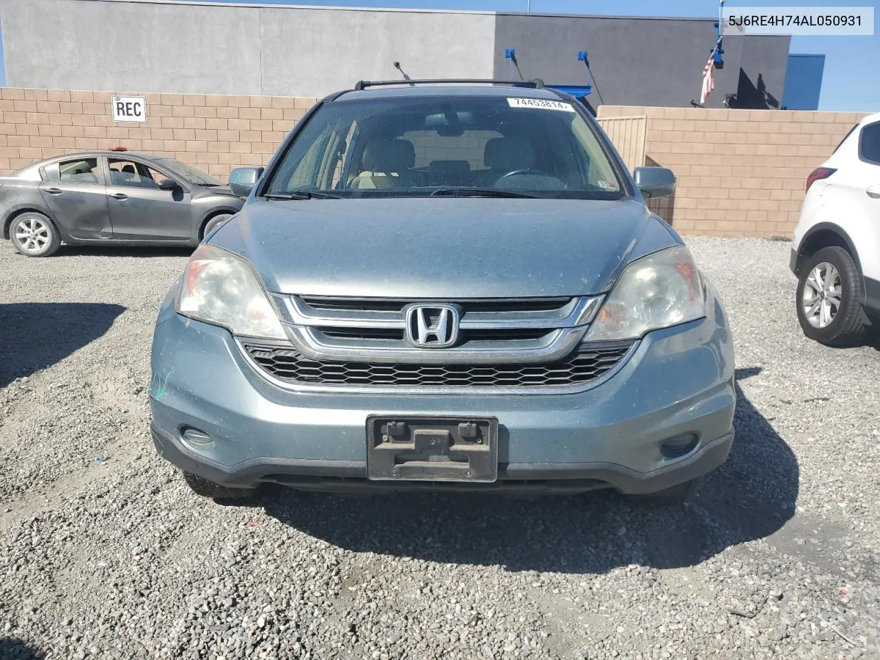 2010 Honda Cr-V Exl VIN: 5J6RE4H74AL050931 Lot: 74453814