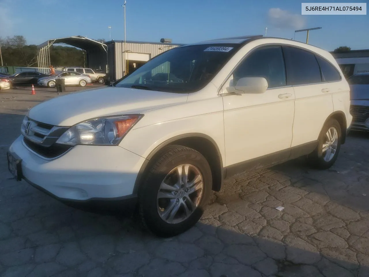 2010 Honda Cr-V Exl VIN: 5J6RE4H71AL075494 Lot: 74459394