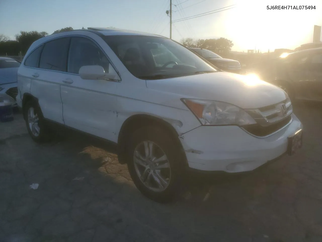 2010 Honda Cr-V Exl VIN: 5J6RE4H71AL075494 Lot: 74459394