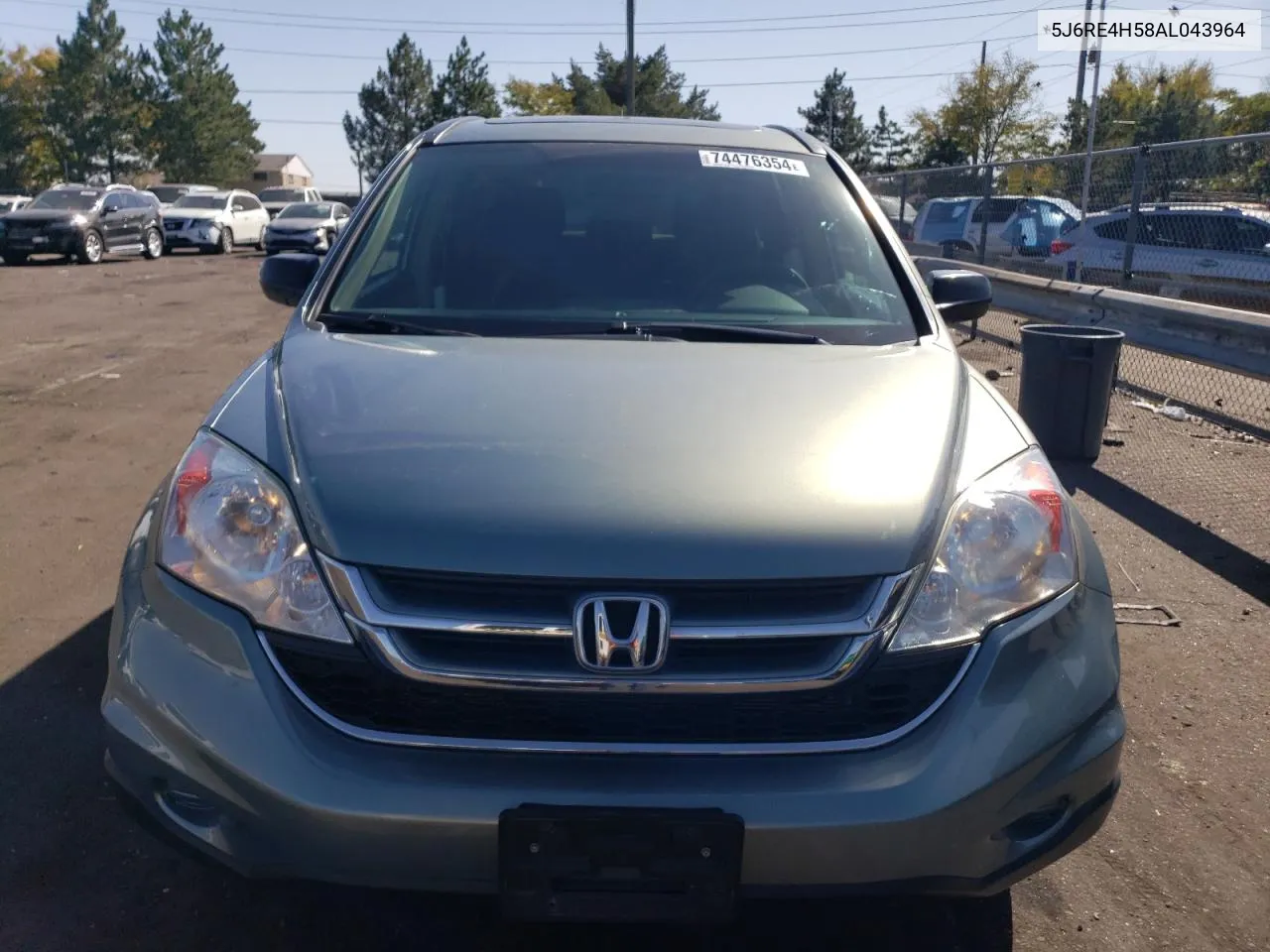 2010 Honda Cr-V Ex VIN: 5J6RE4H58AL043964 Lot: 74476354