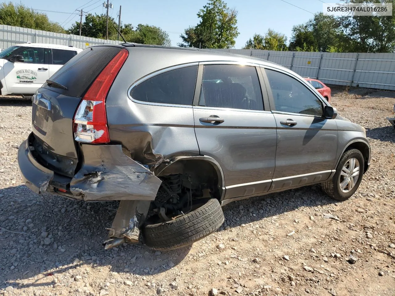 2010 Honda Cr-V Exl VIN: 5J6RE3H74AL016286 Lot: 74487824