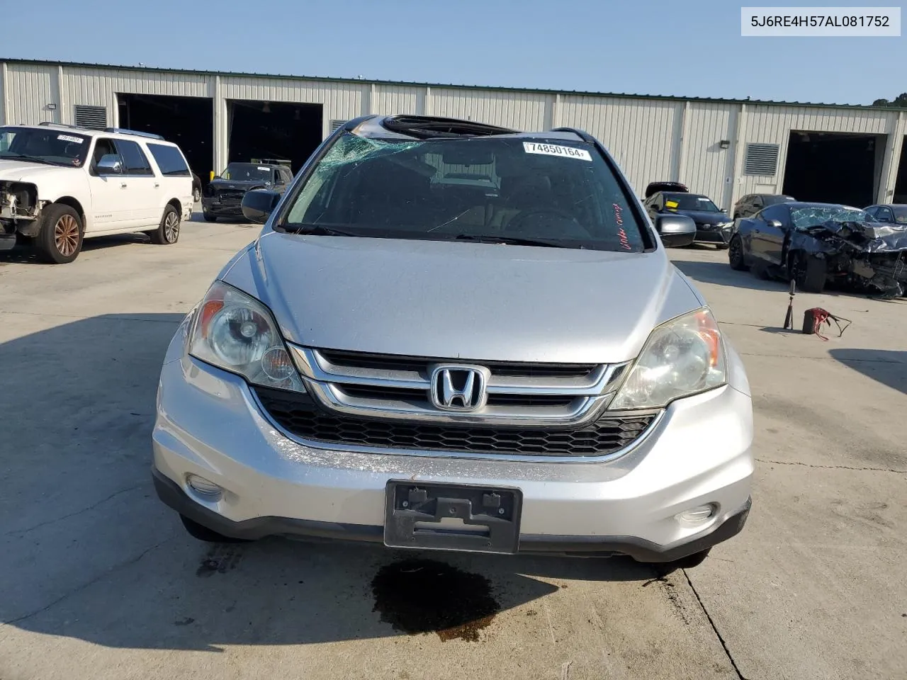 2010 Honda Cr-V Ex VIN: 5J6RE4H57AL081752 Lot: 74850164