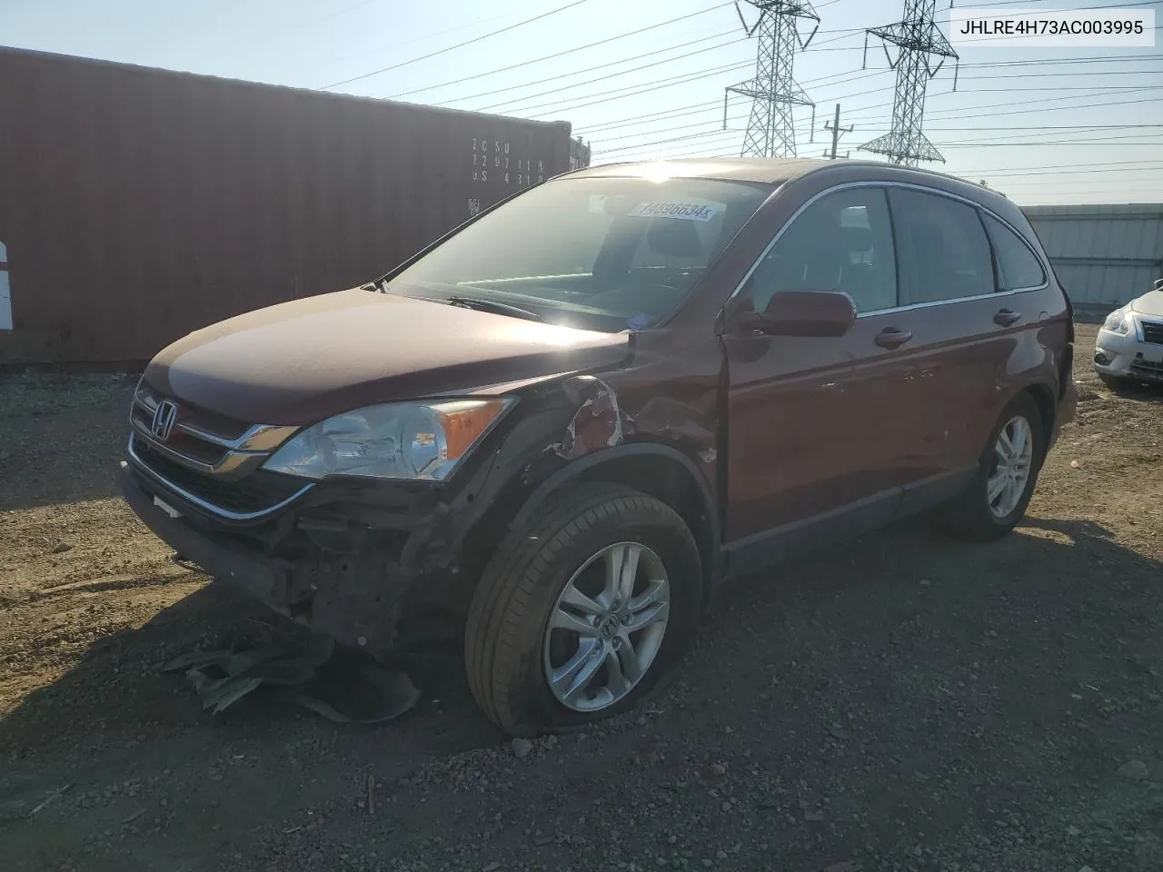 2010 Honda Cr-V Exl VIN: JHLRE4H73AC003995 Lot: 74896634