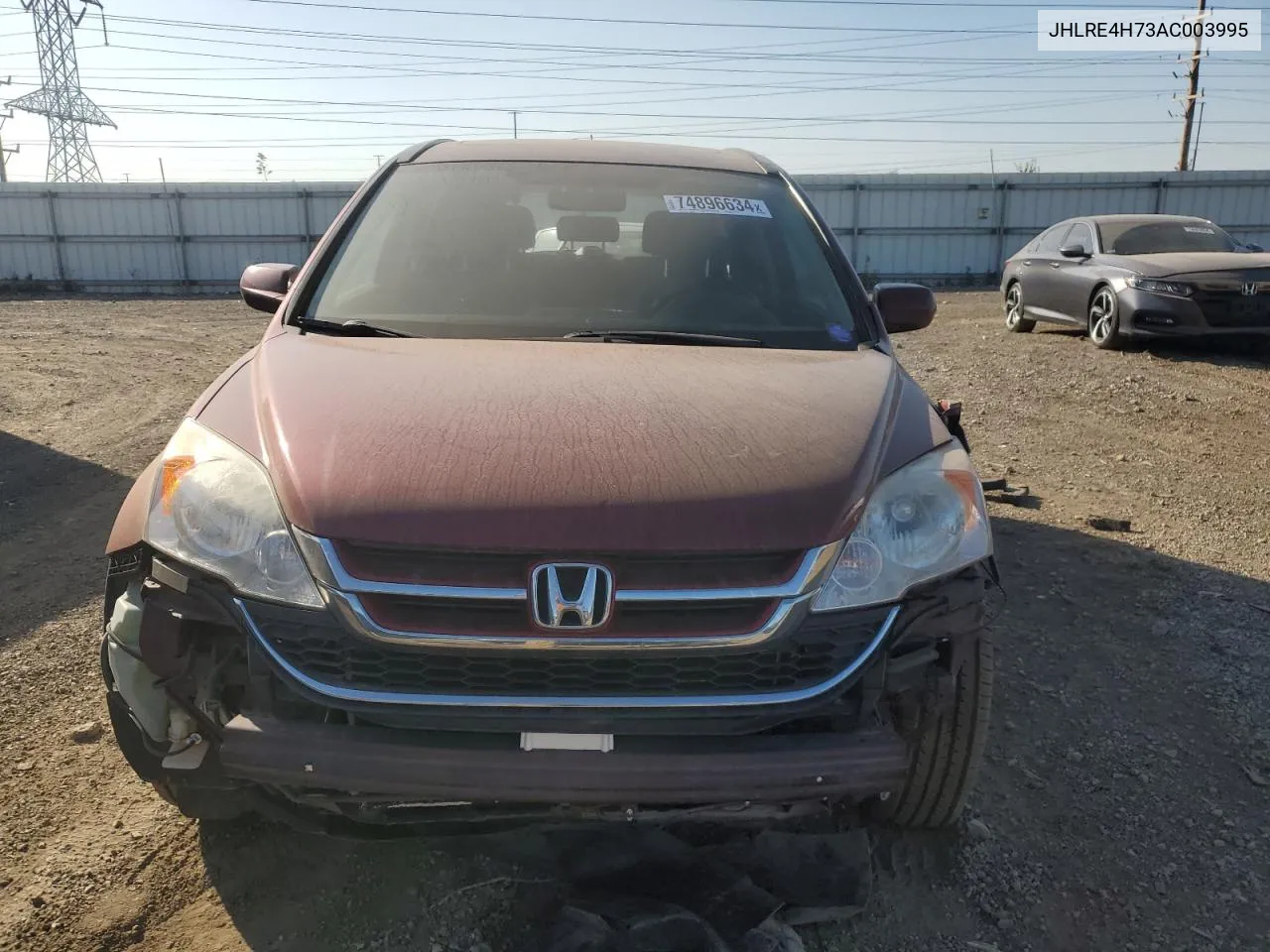 2010 Honda Cr-V Exl VIN: JHLRE4H73AC003995 Lot: 74896634