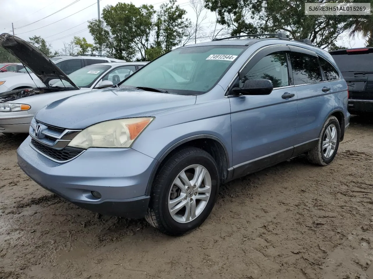 2010 Honda Cr-V Ex VIN: 5J6RE3H51AL015269 Lot: 74912544