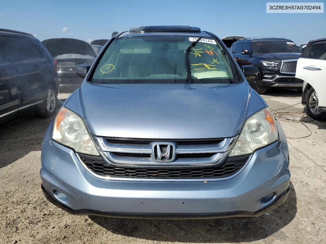 2010 Honda Cr-V Ex VIN: 3CZRE3H57AG702494 Lot: 75089144