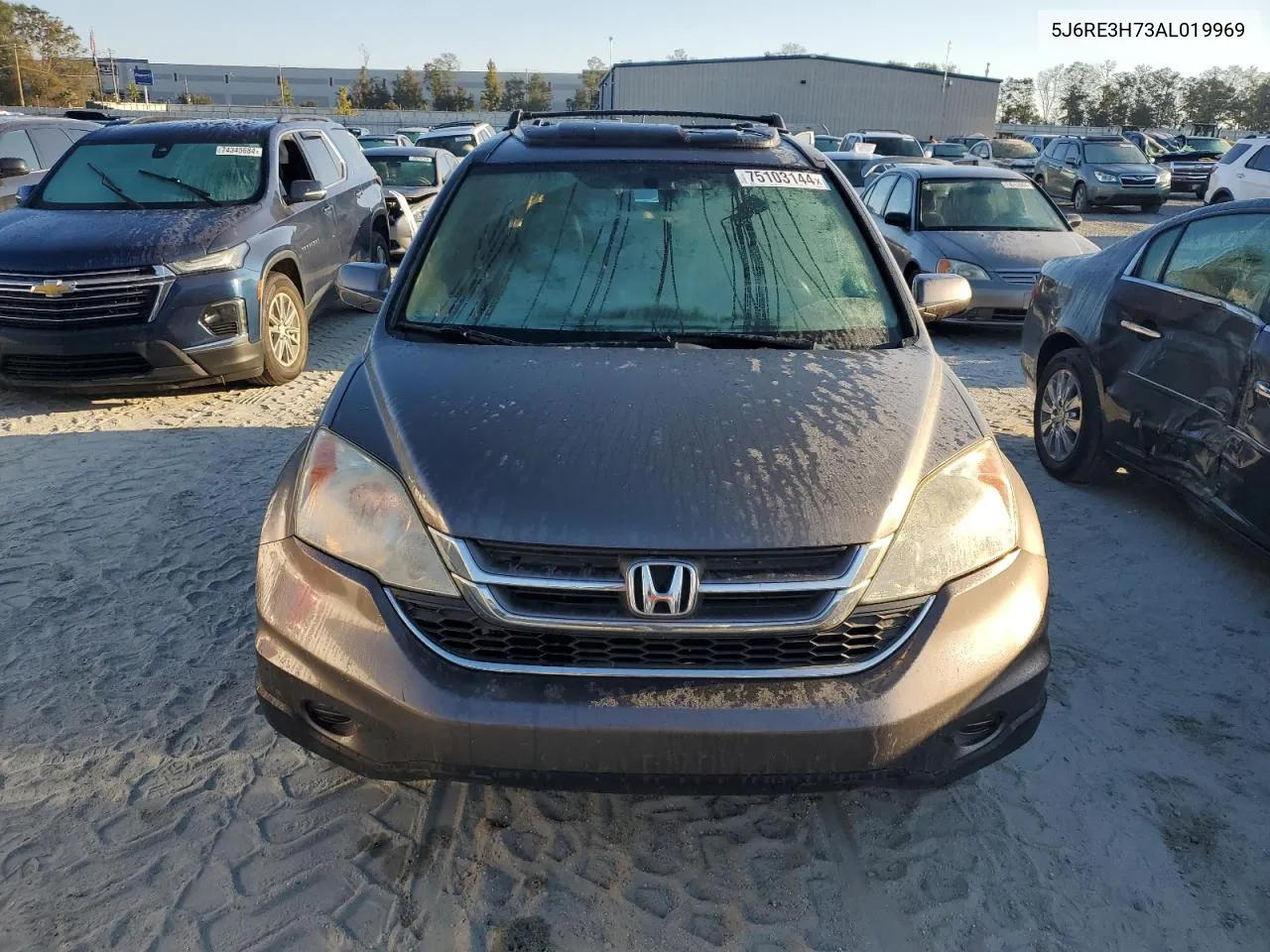 2010 Honda Cr-V Exl VIN: 5J6RE3H73AL019969 Lot: 75103144