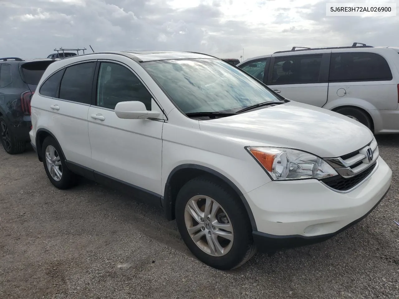 2010 Honda Cr-V Exl VIN: 5J6RE3H72AL026900 Lot: 75124104