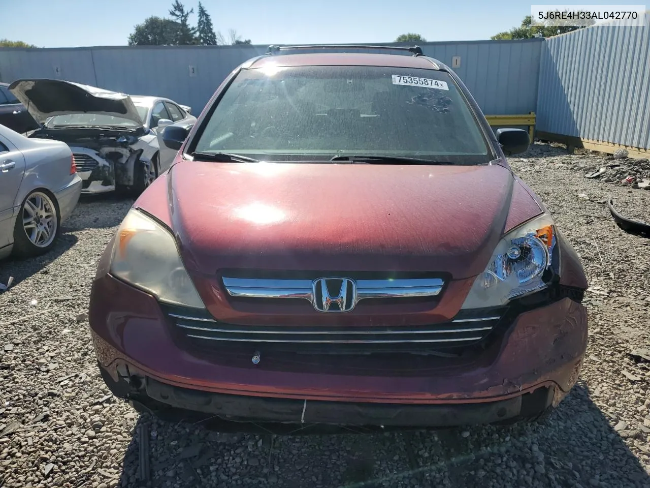 5J6RE4H33AL042770 2010 Honda Cr-V Lx