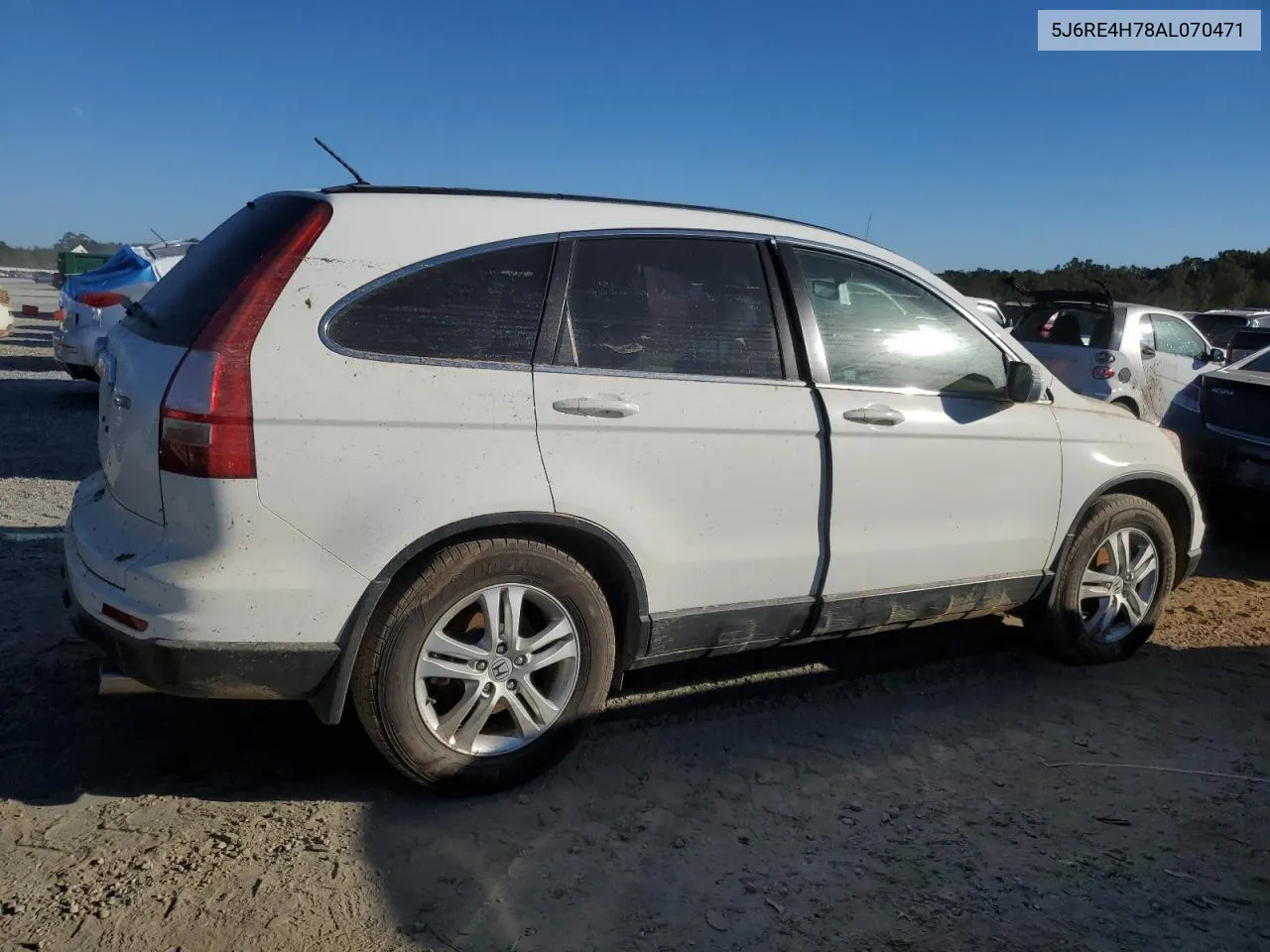 2010 Honda Cr-V Exl VIN: 5J6RE4H78AL070471 Lot: 75400004