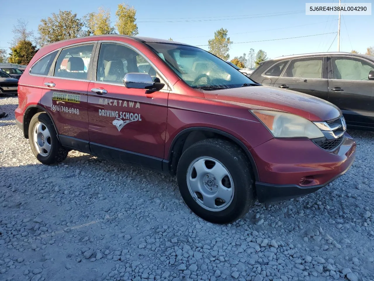 2010 Honda Cr-V Lx VIN: 5J6RE4H38AL004290 Lot: 75425614