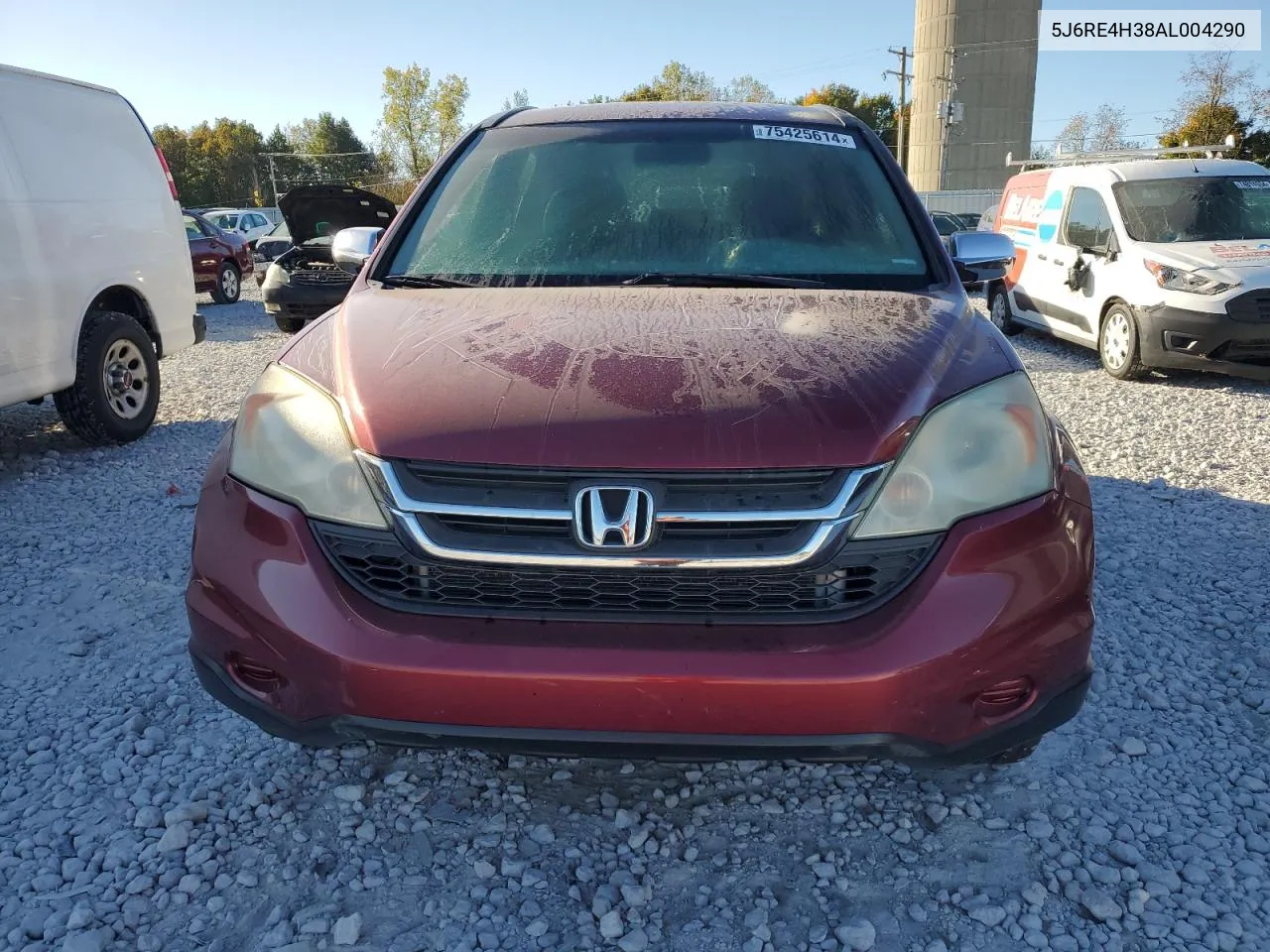 2010 Honda Cr-V Lx VIN: 5J6RE4H38AL004290 Lot: 75425614