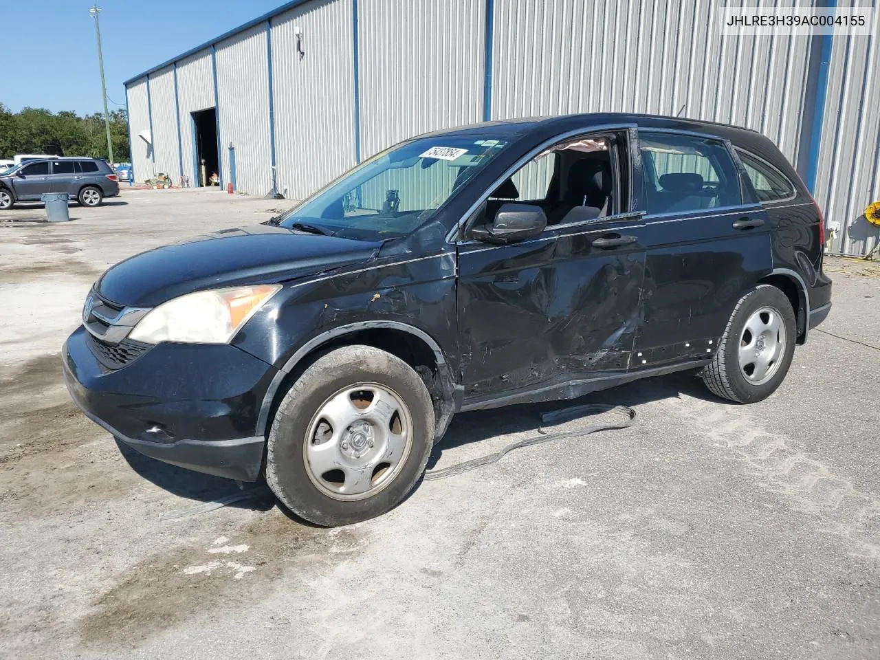 2010 Honda Cr-V Lx VIN: JHLRE3H39AC004155 Lot: 75437854