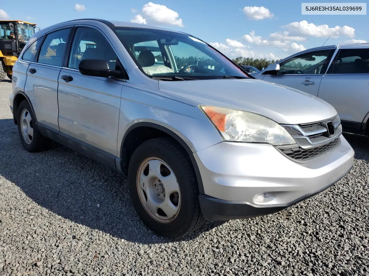 2010 Honda Cr-V Lx VIN: 5J6RE3H35AL039699 Lot: 75471494