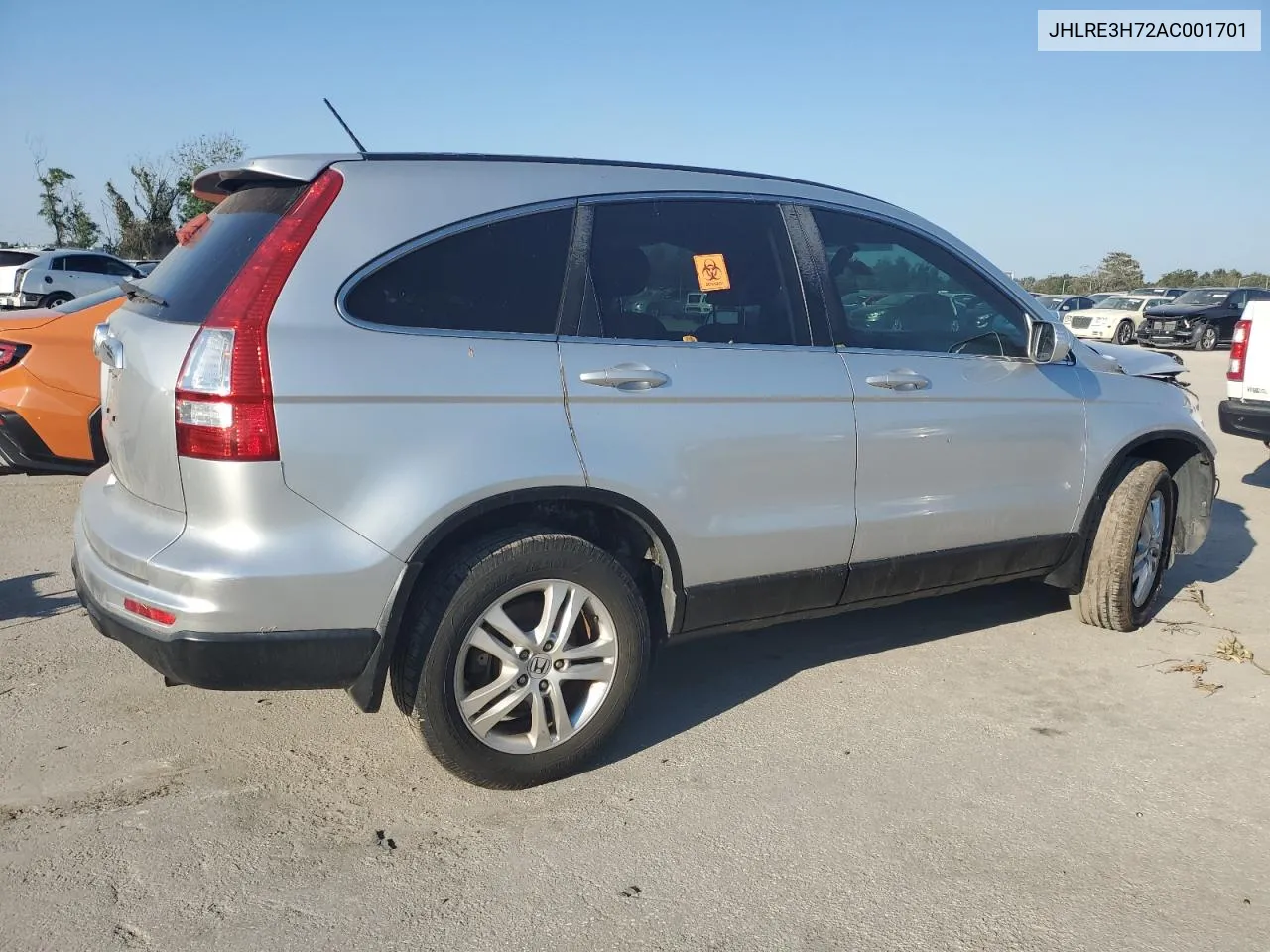 2010 Honda Cr-V Exl VIN: JHLRE3H72AC001701 Lot: 75598964