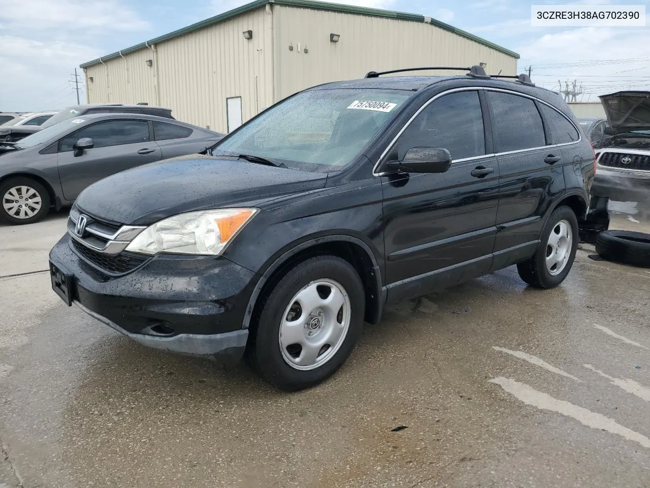 2010 Honda Cr-V Lx VIN: 3CZRE3H38AG702390 Lot: 75750094